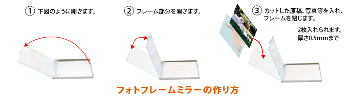 フォトフレームミラーの作り方